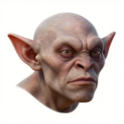 still from 3 0 0 of a head and shoulders portrait of a bugbear goblin, large nose, green eyes, d & d, high fantasy, by donato giancola, comic book cover