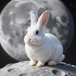 Bunny on the moon Rubinkowski