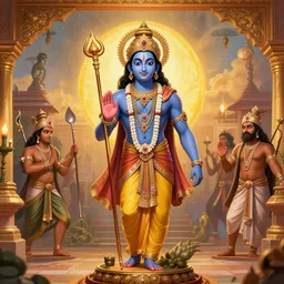 war of mahabharata, lord krishna showing vishwaroop to arjuna