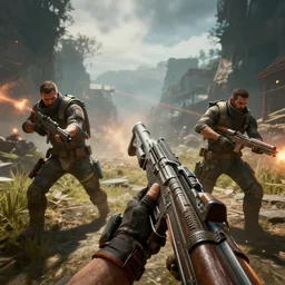 a 3 rd person action video game that breaks the mold, hyperrealistic, octane render, dynamic lighting, intricate detail, trending on artstation