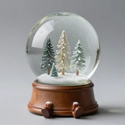snow globe with legs