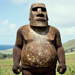 Notorious BIG as a moai