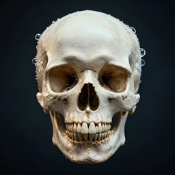 bubblegram of a skull