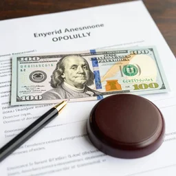hybrid of the 100 dollar bill and a legal document