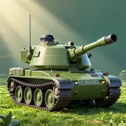 HIMARS, Cars Pixar movie style, detailed, green