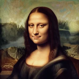 portrait of a beautiful woman, oil painting by Da Vinci