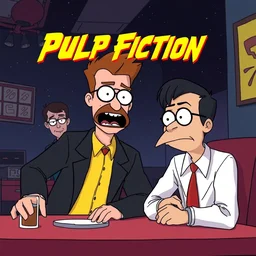 pulp fiction if it was animated and produced and voiced and starring justin roiland