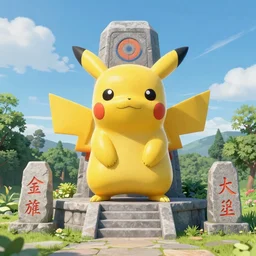 ancient monument to Pikachu