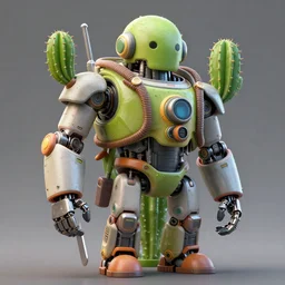 Close-up shot.3d hard surface design, octane rendered, robotic bionic Technical, robotic Cactus design, hardops, box cutter, artstation trending, wow, 8k, in style of Moebius, Android Jones