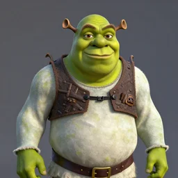shrek as waluigi, highly detailed, extremely high quality, hd, 4 k, 8 k, professional photographer, 4 0 mp, lifelike, top - rated, award winning, realistic, detailed lighting, detailed shadows, sharp, no blur, edited, corrected, trending