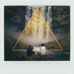steve hanks, serov valentin, lisa yuskavage, andrei tarkovsky, terrence malick, monk sits near waterfall, golden ratio, perfect symmetrical, polaroid, vintage, soft lights, foggy, oil on canvas