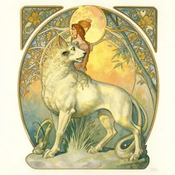 the beast at tanagra, sunlight study, art nouveau, by martin johnson heade and ( ( ( ( ( maria sibylla merian ) ) ) ) ) and ( ( ( lisa frank ) ) ), 8 k