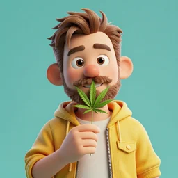 portrait of an australian character with cannabis. octane 8 k cute 4 k render by eyvind earle