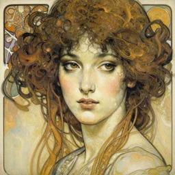 an intricate oil painting of a beautifull woman portrait in a hiper detailed ink in water, bumpy mottled skin, fluid acrilic art, by yoshitaka amano, by greg rutkowski, by alphonse mucha by jeremyg lipkinng, by artgerm, octane render