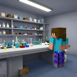 an image of a laboratory in minecraft