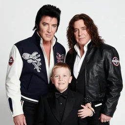 elvis and ozzy osbourne family portrait