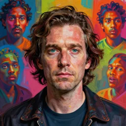 weird and disturbing portrait of todd solondz, vivid colors, neon, art by gregory crewdson, ( ( ( kuvshinov ilya ) ) ) and wayne barlowe and francis bacon and artgerm and wlop and william - adolphe bouguereau