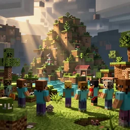 Nostalgic Minecraft server with friends