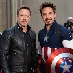 robert downey jr meets steve rogers