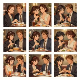photography of breakfast at tiffany's, different snap shots of the movie, intricate, elegant, highly detailed, digital painting, artstation, matte, illustration, art by artgerm, greg rutkowski, loish, rhads, ferdinand knab, makoto shinkai, lois van baarle, ilya kuvshinov, rossdraws, tom bagshaw