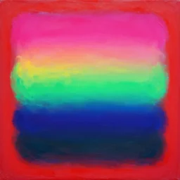 a neon gradient Mark Rothko, RGB lights, heavy impasto