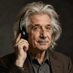 call center einstein portrait