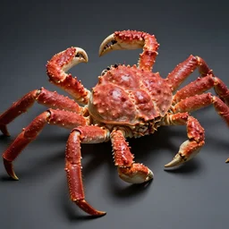 giant crab, highly detailed, extremely high quality, hd, 4 k, 8 k, professional photographer, 4 0 mp, lifelike, top - rated, award winning, cinematic, realistic, detailed lighting, detailed shadows, sharp, no blur, edited, corrected, trending