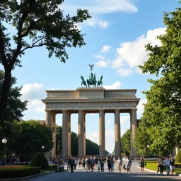 photo still of 1 9 8 7 berlin brandenburg gate in mid summer, 8 k 1 0 0 mm f 1 6