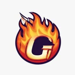professional logo, for a sports team, flaming - o's, no text