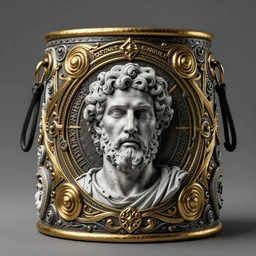 Bucket osborne robert mandel artstation Unreal 8k | greco-roman art, intricate complexity. Gilded swirls on monochrome | occult propaganda | dread, fear,
