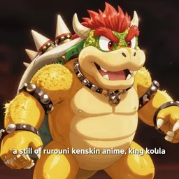 “ a still of rurouni kenshin anime, king koopa ”