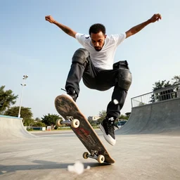 Tun Mahathir mohammad doing kickflip with a skateboard , photorealistic 8k