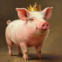 portrait of a princess pig!!!, fantasy, intricate, elegant, beautiful, digital art, beautiful dynamic lighting, golden ratio, highly detailed, digital painting, trending on artstation, concept art, smooth, sharp focus, illustration, photo realistic, art by artgerm and greg rut, 4 k