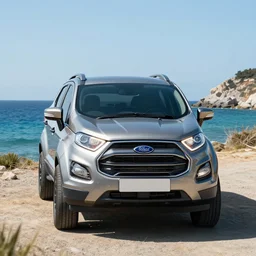 ford ecosport in villa front seadigital artultra realisticultra detailed ultra wide Lens art by greg rutkowski