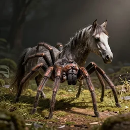 A hybrid of a spider and a horse
