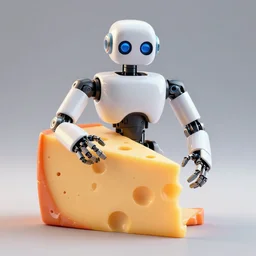 sliced american cheese robot cyborg realistic cinematic lighting 3d redshift.