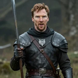 Benedict Cumberbatch as a guard in Skyrim