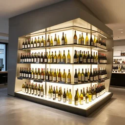 a wine display design by Philippe Stark
