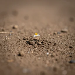 tilt shift macro dirt