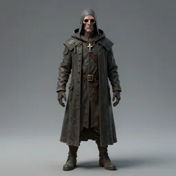 SCP-049 is a humanoid entity, roughly 1.9 meters in height, which bears the appearance of a medieval plague doctor.