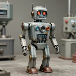 ( ( ( ( ( 1 9 5 0 s retro future robot android 1 9 8 0 s robot industrial. muted colors. ) ) ) ) ) by jean - baptiste monge!!!!!!!!!!!!!!!!!!!!!!!!!!!!!!