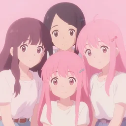 aesthetic lo - fi pastel pink anime scene by ghibli and wlop and rebecca sugar, perfect faces, remastered hd