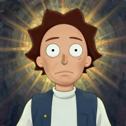 portrait of morty by egon schiele in the style of greg rutkowski