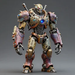 a fullbody uncut overdetailed hypermaximalist fullbody portrait shot of biomechanical robot, by subjekt zero,. inspired by intricate detail inspired by brian allan flyland design, beastwreck and jimbo phillips. complementary colors. polished. heavy machinery influence. heavily stylized by subjekt zero. intricately ornated by ø - cult.
