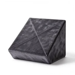 velvet geometry set, commercial catalog photo, isolated on a pure white background, centered, entire object in frame, sharp focus, soft studio lighting
