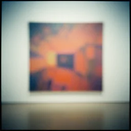contemporary art non sense photo, colorful photo, very faded, grainy, very blurry, expired film, symmetrical