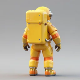 hyper detailed boxcutter hard surface modelling rear view of yellow orange and gold astronaut helmet, arstation, cables wires, heart symbols, unreal engine 5