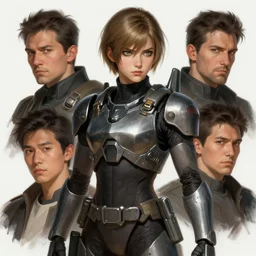 character concept portrait, ranm style digital painting, concept art, smooth, sharp focus, illustration, from metal gear, by ruan jia and mandy jurgens and william - adolphe bouguereau, artgerm