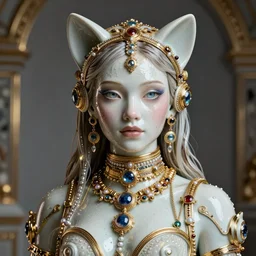 sylvester stallone as an edm jewelry catgirl cyborg | sweaty porcelain polished rich enticing ornate modern | weta disney movie still photo | hi - fructose, sci fi fantasy, golden ratio details, smooth, octane render, sharp focus, artstation, concept art, illustration | rutkowski, artgerm, mucha, wlop, loish |