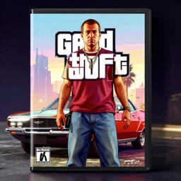 GTA 6 cover poster, 8K UHD Octane render